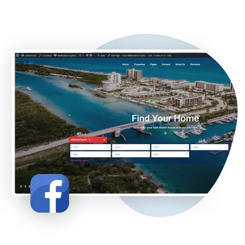 Footer Widgets and Social Media Links