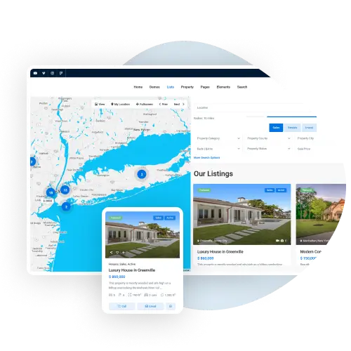 Choose Between List View or Half Map Style​