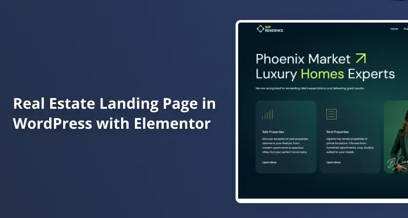 Real Estate Landing page