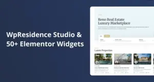 WpResidence Studio & 50+ Elementor Widgets 