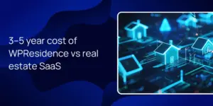 3–5 year cost of WPResidence vs real estate SaaS