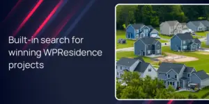 Built‑in search for winning WPResidence projects