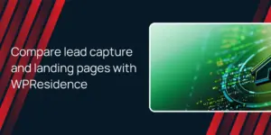 Compare lead capture and landing pages with WPResidence