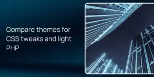 Compare themes for CSS tweaks and light PHP