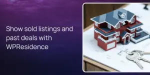 Show sold listings and past deals with WPResidence