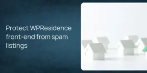 Protect WPResidence front-end from spam listings