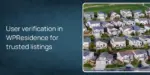 User verification in WPResidence for trusted listings