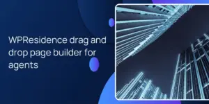 WPResidence drag and drop page builder for agents