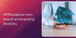 WPResidence hero search and branding flexibility