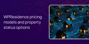 WPResidence pricing models and property status options
