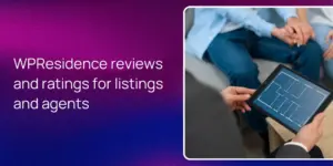WPResidence reviews and ratings for listings and agents