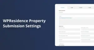 WPResidence Property Submission Setting