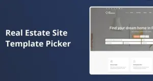 Real Estate Site Template Picker