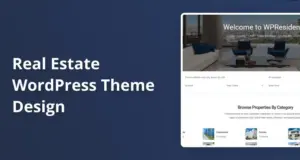 Real Estate WordPress Theme Design