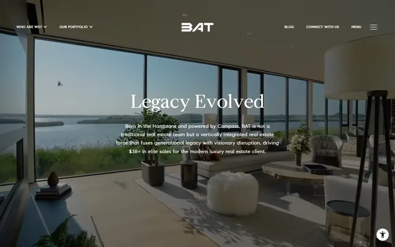 Breitenbach Advisory Hamptons luxury real estate website homepage