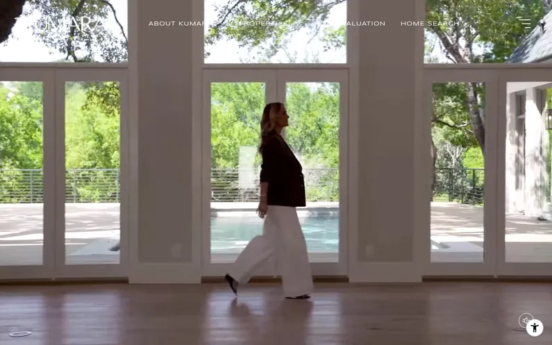 Kumara Wilcoxon luxury real estate website homepage
