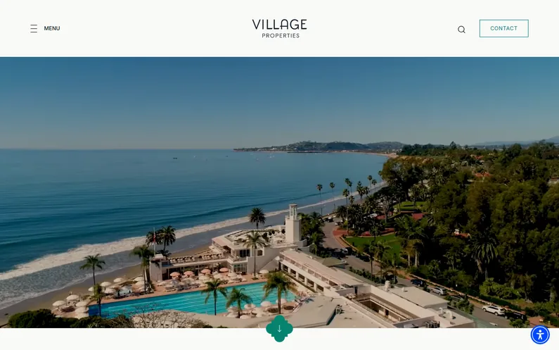 Village Properties Santa Barbara luxury real estate website homepage