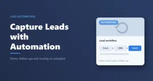 Capturing real estate leads with automation: lead workflow card