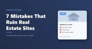 Common mistakes that ruin a real estate website: mistakes to avoid card