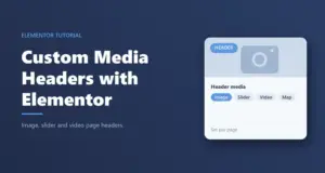Custom media headers with WPResidence and Elementor: header media card