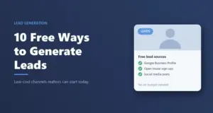Free strategies to generate real estate leads: lead sources checklist card