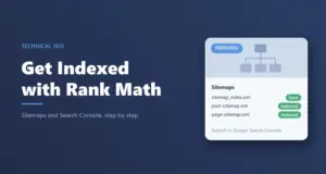 Getting Google to index a real estate website with Rank Math: sitemaps card