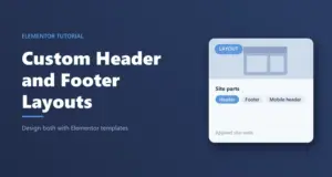 Custom header and footer in WPResidence with Elementor: site parts card