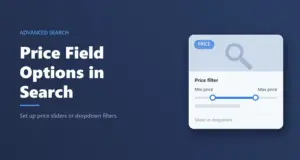 Price field options in WPResidence advanced search: price slider card