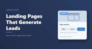 Real estate landing pages that generate leads: page sections card