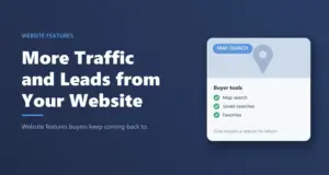 Website features that boost real estate traffic and leads: buyer tools card