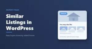 Similar listings on a WordPress property page: related homes card