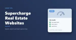 Supercharging WordPress real estate websites: site health card